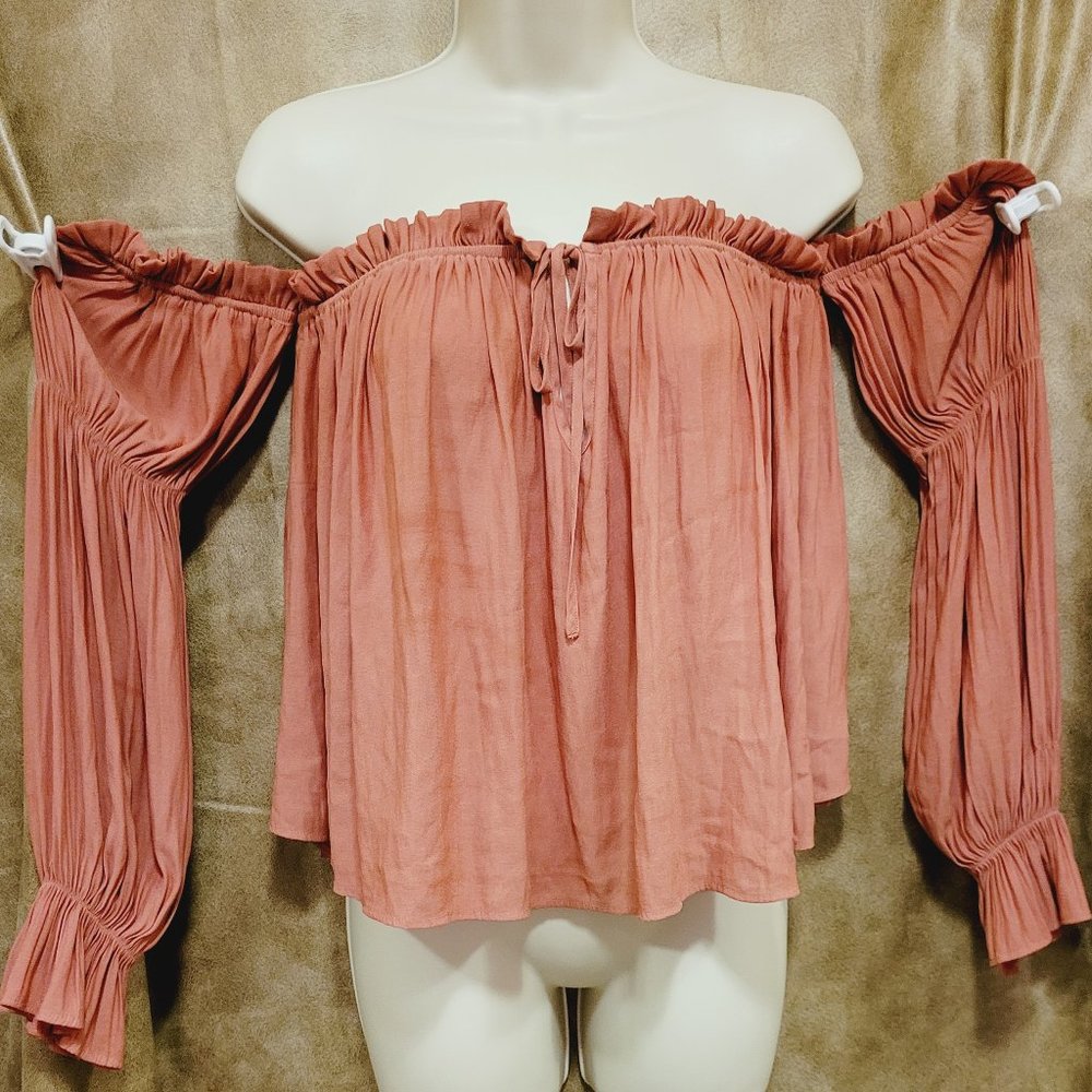 Boho Cold Shoulder Pirate top - Picture 3 of 4